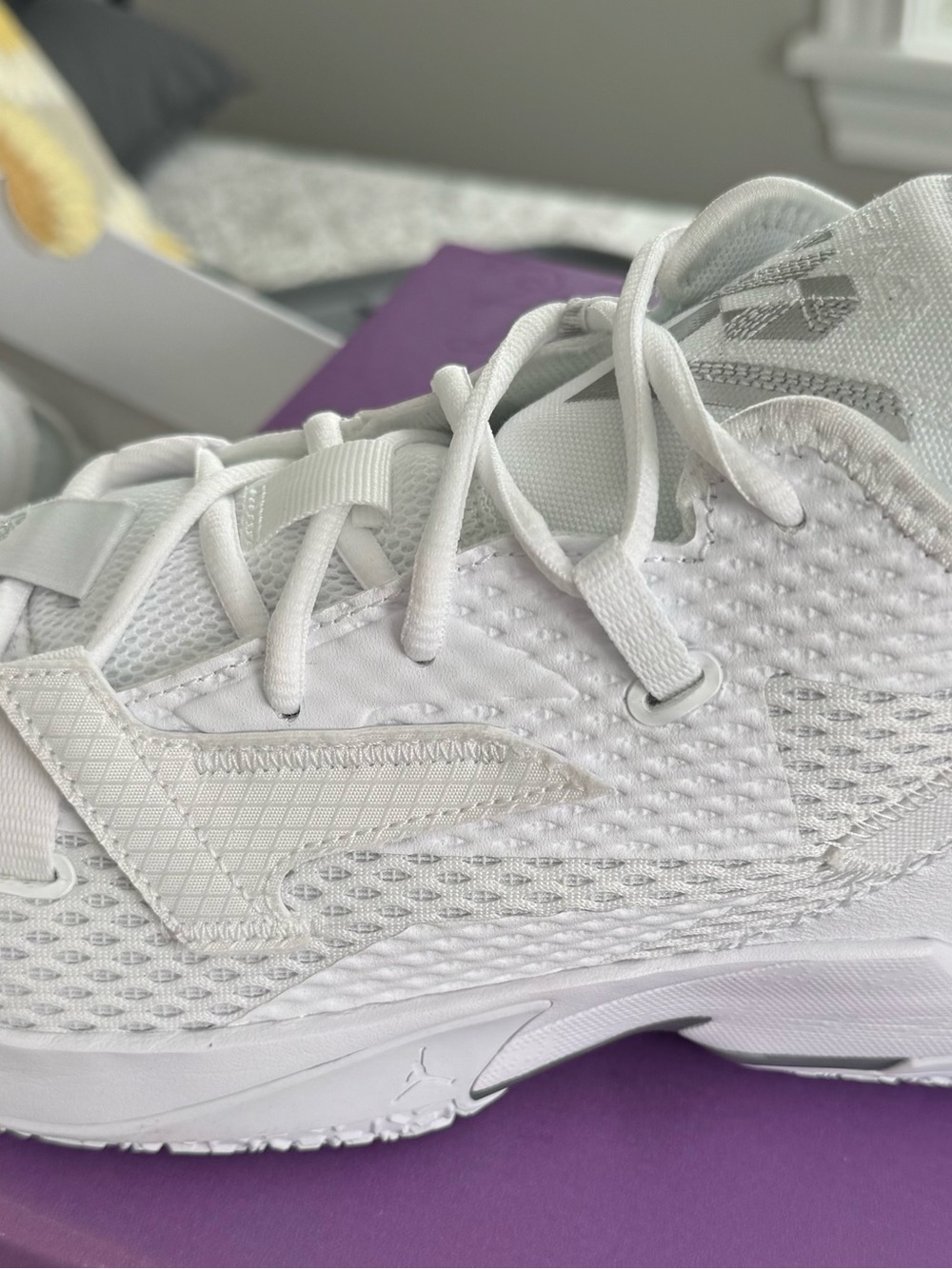 Jordan Why Not Men's White Low-Top Athletic Mesh Sneakers